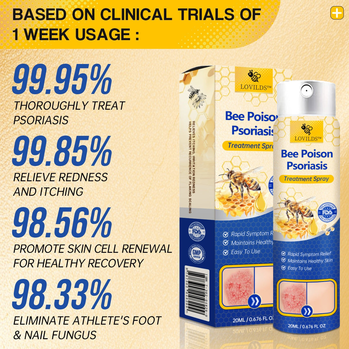 ✨【 official Brand Store】 Last Day Discount: 83% OFF 🌸 LOVILDS™ PsoriaHeal psoriasis Spray pro