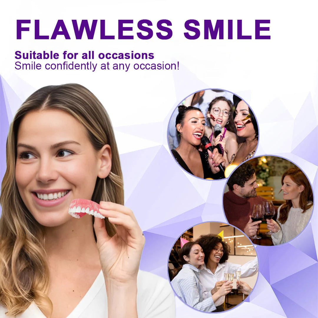 Experience Comfort with LOVILDS™ Silicone Lined Denture Set - (ADA Recommended)