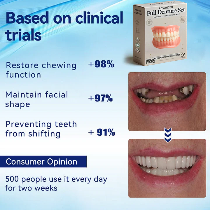 NESLEMY™-Advanced Full Denture Set (⏰Limited time discount last 30 minutes⏰)