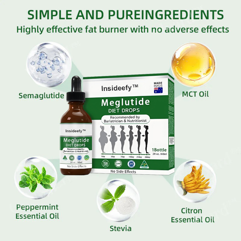 🍒Insideefy™ Meglutide Diet Drops - Made & Shipped From Australia👩⚕️
