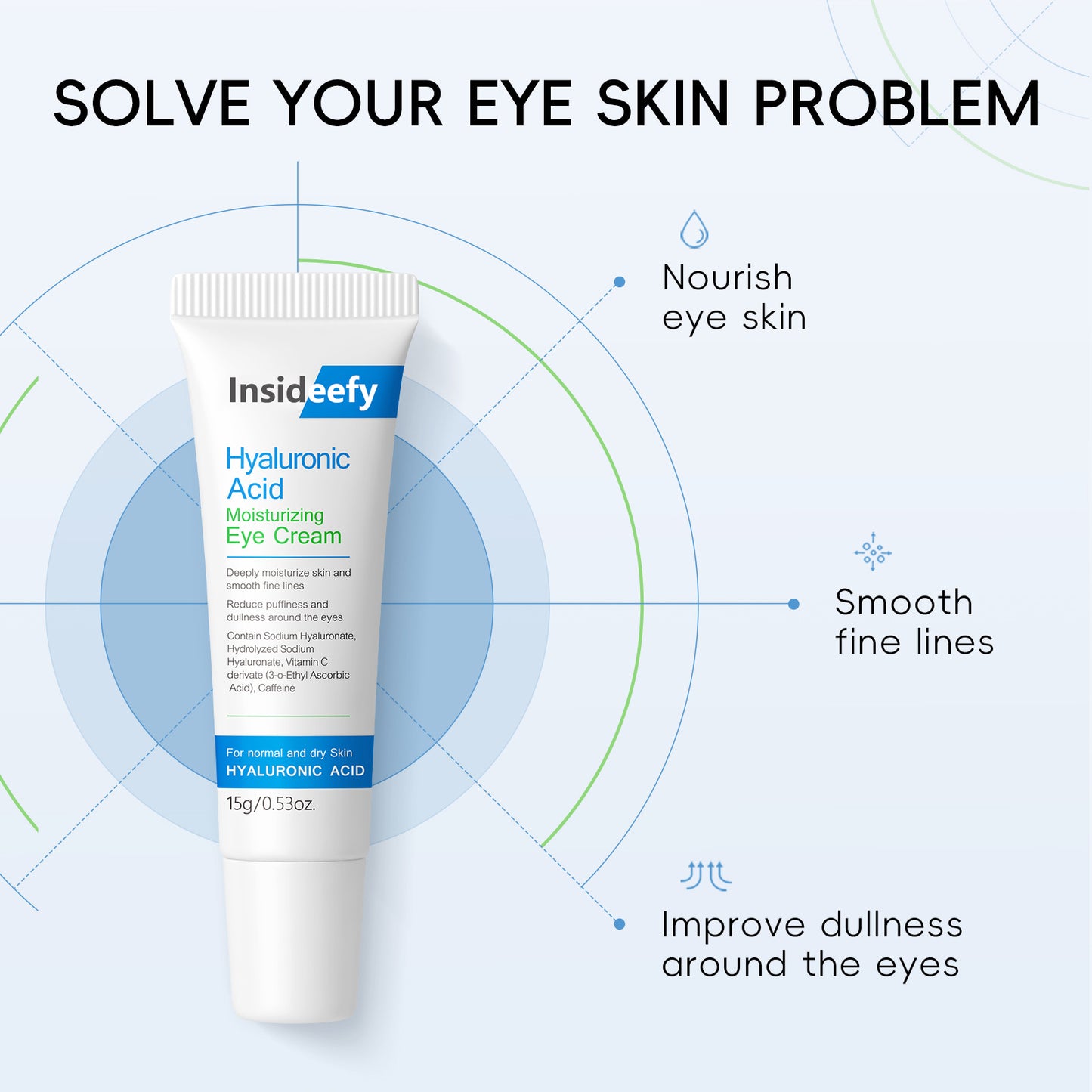 ✨Last Day Promotion 80% OFF - ✨Insideefy™HYALURONIC ACID MOISTURIZINCEYE CREAM