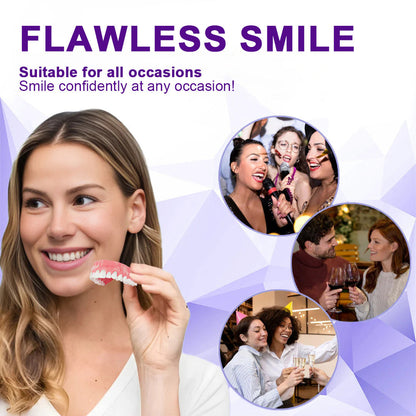 Experience Comfort with LOVILDS™ Silicone Lined Denture Set - (ADA Recommended)