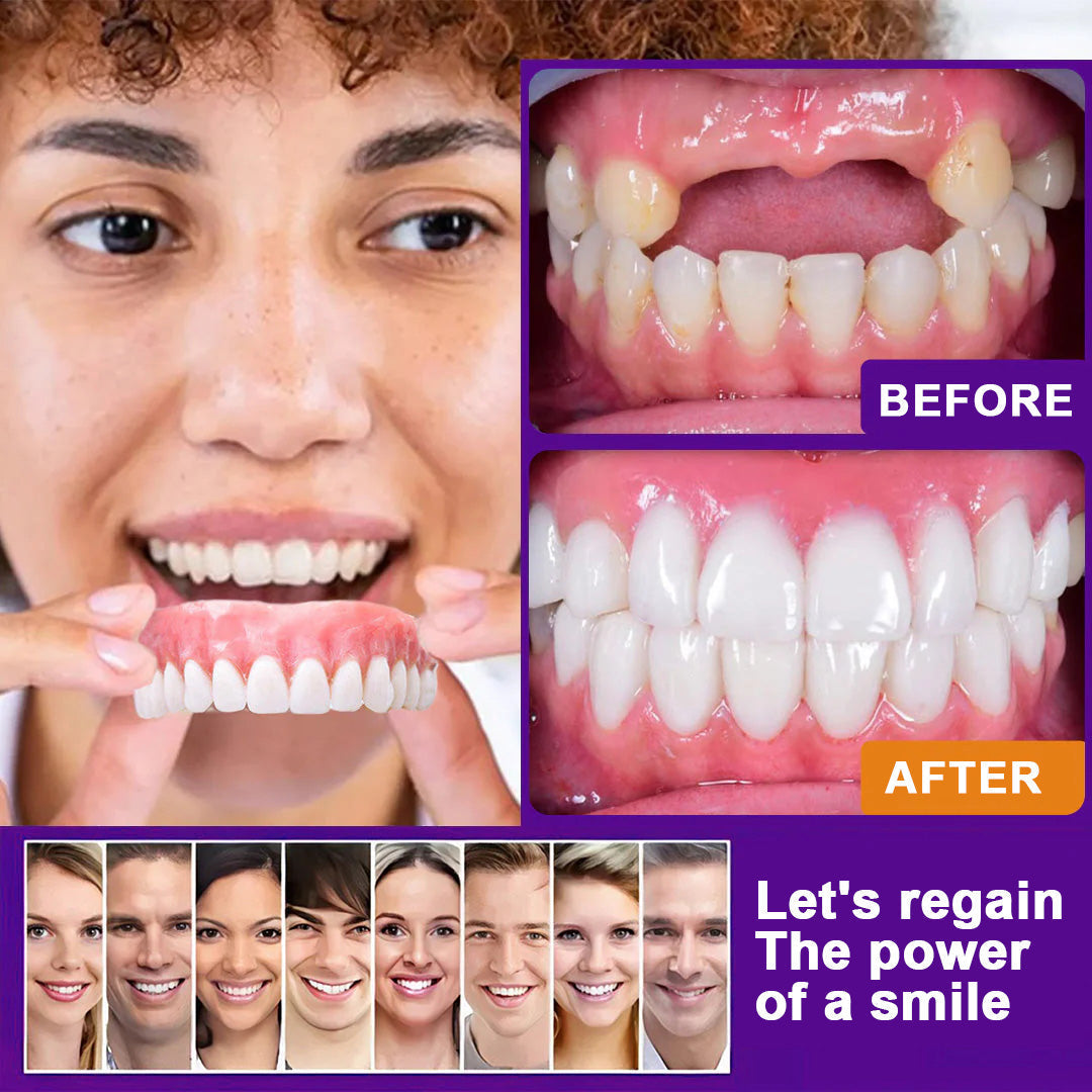 Experience Comfort with LOVILDS™ Silicone Lined Denture Set - (ADA Recommended)