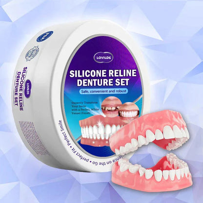 Experience Comfort with LOVILDS™ Silicone Lined Denture Set - (ADA Recommended)