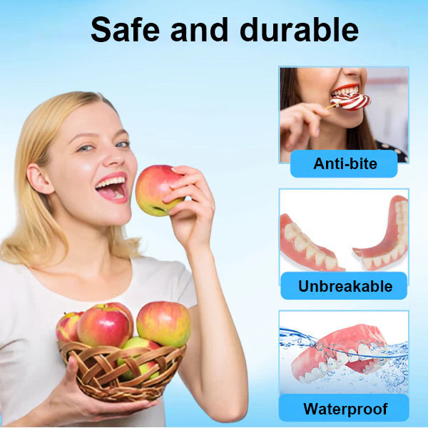 Experience Comfort with LOVILDS™ Silicone Lined Denture Set - (ADA Recommended)
